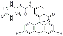 5-(((2-(CARBOHYDRAZINO)METHYL)THIO)ACETYL)AMINOFLUORESCEIN 结构式