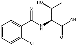 2-(2-CHLORO-BENZOYLAMINO)-3-HYDROXY-BUTYRIC ACID 结构式