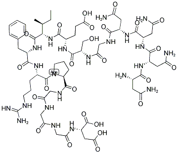 Asn-Asn-Asn-Asn-Gly-Ser-Glu-Ile-Phe-Arg-Pro-Gly-Gly-Gly-Asp 结构式