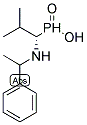 N-(1-(S)-METHYLBENZYL)-(S)-1-AMINO(2- METHYLPROPANE) PHOSPHINIC ACID 结构式