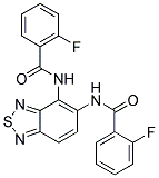 2-FLUORO-N-(4-[(2-FLUOROBENZOYL)AMINO]-2,1,3-BENZOTHIADIAZOL-5-YL)BENZAMIDE 结构式