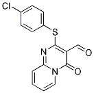 2-(4-CHLORO-PHENYLSULFANYL)-4-OXO-4H-PYRIDO[1,2-A]PYRIMIDINE-3-CARBALDEHYDE 结构式