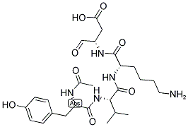 AC-TYR-VAL-LYS-ASP-ALDEHYDE (PSEUDO ACID) 结构式