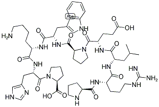 PRO-ARG-LEU-GLU-PRO-TRP-LYS-HIS-PRO 结构式