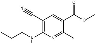 Methyl 5-cyano-2-methyl-6-(propylamino)nicotinate 结构式