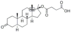 5-ALPHA-ANDROSTAN-17-ALPHA-METHYL-17-BETA-OL-3-ONE HEMISUCCINATE 结构式