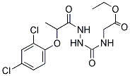 ETHYL 2-((N-(2-(2,4-DICHLOROPHENOXY)PROPANOYLAMINO)CARBAMOYL)AMINO)ACETATE 结构式