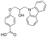 4-(3-CARBAZOL-9-YL-2-HYDROXY-PROPOXY)-BENZOIC ACID 结构式