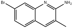 2-AMINO-7-BROMO-3-METHYLQUINOLINE 结构式