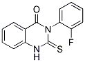3-(2-FLUORO-PHENYL)-2-THIOXO-2,3-DIHYDRO-1H-QUINAZOLIN-4-ONE 结构式