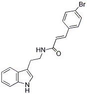 3-(4-BROMOPHENYL)-N-(2-INDOL-3-YLETHYL)PROP-2-ENAMIDE 结构式