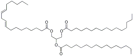 1,2-棕榈酸-3-亚油酸甘油酯 结构式