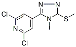 2,6-DICHLORO-4-[4-METHYL-5-(METHYLTHIO)-4H-1,2,4-TRIAZOL-3-YL]PYRIDINE 结构式