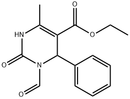 ETHYL 3-FORMYL-6-METHYL-2-OXO-4-PHENYL-1,2,3,4-TETRAHYDRO-5-PYRIMIDINECARBOXYLATE 结构式
