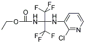 Ethyl N-[1-[(2-chloro-3-pyridyl)amino]-2,2,2-trifluoro-1-(trifluoromethyl)ethyl]carbamate 结构式