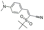 3-(4-(DIMETHYLAMINO)PHENYL)-2-((TERT-BUTYL)SULFONYL)PROP-2-ENENITRILE 结构式