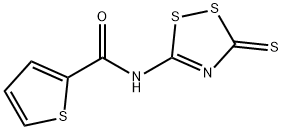 N-(3-Thioxo-3H-1,2,4-dithiazol-5-yl)-2-thiophenecarboxamide 结构式