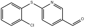 6-[(2-CHLOROPHENYL)SULFANYL]NICOTINALDEHYDE 结构式
