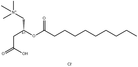 L-癸酰氯化肉碱 结构式