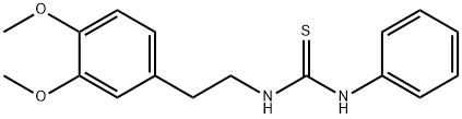 N-[2-(3,4-DIMETHOXYPHENYL)ETHYL]-N'-PHENYLTHIOUREA 结构式