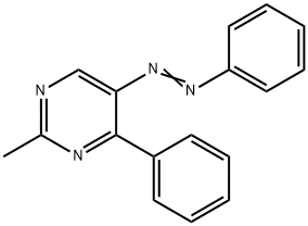 2-METHYL-4-PHENYL-5-(2-PHENYLDIAZENYL)PYRIMIDINE 结构式