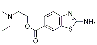 2-AMINO-BENZOTHIAZOLE-6-CARBOXYLIC ACID 2-DIETHYLAMINO-ETHYL ESTER 结构式