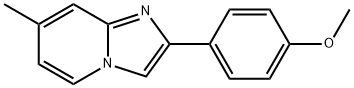 2-(4-甲氧基苯基)-7-甲基咪唑并[1,2-A]吡啶 结构式