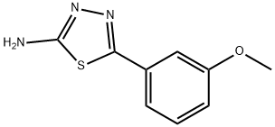 2-氨基-5-(3-甲氧基苯基)-1,3,4-噻二唑 结构式