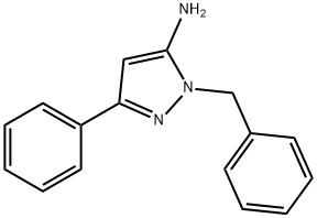 2-苄基-5-苯基-2H-3-氨基吡唑 结构式