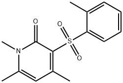 1,4,6-TRIMETHYL-3-[(2-METHYLPHENYL)SULFONYL]-2(1H)-PYRIDINONE 结构式