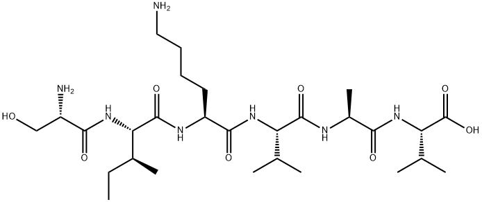 六胜肽-10 结构式