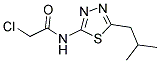 2-Chloro-N-(5-isobutyl-[1,3,4]thiadiazol-2-yl)-acetamide 结构式