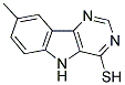 4-MERCAPTO-8-METHYLPYRIMIDINO [5,4-B]INDOLE 结构式
