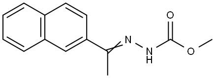 Methyl 2-[1-(2-naphthyl)ethylidene]-1-hydrazinecarboxylate 结构式