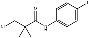 3-氯-N-(4-碘苯基)-2,2-二甲基丙酰胺 结构式