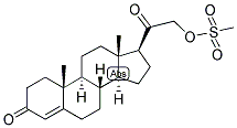 4-PREGNEN-21-OL-3,20-DIONE 21-METHANESULPHONATE 结构式