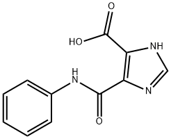 4-(苯基氨基甲酰基)-1H-咪唑-5-羧酸 结构式