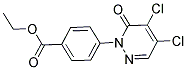 ETHYL 4-(4,5-DICHLORO-6-OXO-1,6-DIHYDROPYRIDAZIN-1-YL)BENZOATE 结构式