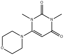 1,3-DIMETHYL-6-MORPHOLINO-2,4(1H,3H)-PYRIMIDINEDIONE 结构式