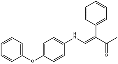 4-(4-PHENOXYANILINO)-3-PHENYL-3-BUTEN-2-ONE 结构式