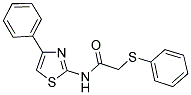 2-(PHENYLSULFANYL)-N-(4-PHENYL-1,3-THIAZOL-2-YL)ACETAMIDE 结构式