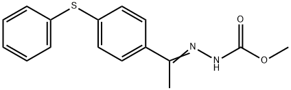 Methyl 2-(1-[4-(phenylsulfanyl)phenyl]ethylidene)-1-hydrazinecarboxylate 结构式