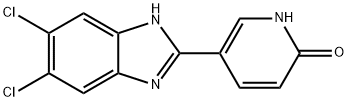 5-(5,6-DICHLORO-1H-1,3-BENZIMIDAZOL-2-YL)-2(1H)-PYRIDINONE 结构式