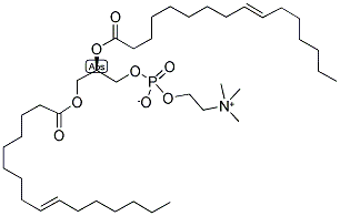 1,2-DIPALMITELAIDOYL-SN-GLYCERO-3-PHOSPHOCHOLINE;16:1 (Δ9-TRANS) PC 结构式