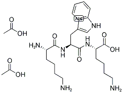 L-LYS-TRP-LYS 2 CH3COOH 结构式