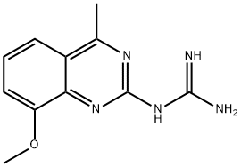 2-(8-甲氧基-4-甲基-2-喹唑啉)胍 结构式