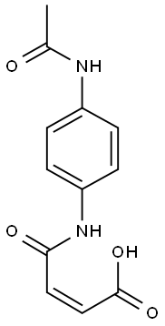 3-(4-Acetylamino-phenylcarbamoyl)-acrylic acid 结构式