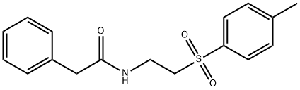 N-(2-[(4-METHYLPHENYL)SULFONYL]ETHYL)-2-PHENYLACETAMIDE 结构式