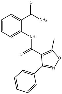 2-((5-METHYL-3-PHENYLISOXAZOL-4-YL)CARBONYLAMINO)BENZAMIDE 结构式