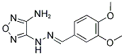 3,4-DIMETHOXYBENZALDEHYDE (4-AMINO-1,2,5-OXADIAZOL-3-YL)HYDRAZONE 结构式